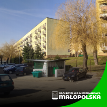 Komunikat SM „Małopolska” w sprawie rozpoczęcia przebudowy wiaty śmietnikowej przy ul. Słonecznej 12
